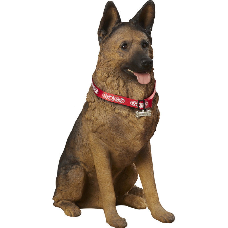 resin german shepherd statue